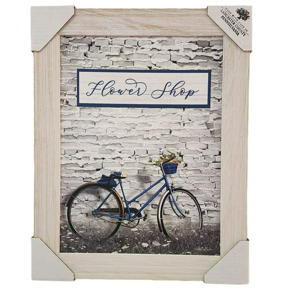 Flower Shop Bicycle Printed Framed Wall Art - Picture 15 of 15
